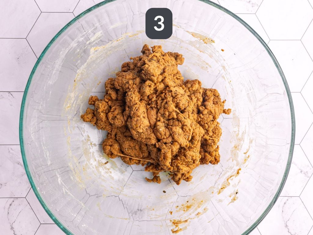 Vegan Buffalo Seitan Wings Step 3 - add the wet ingredients.