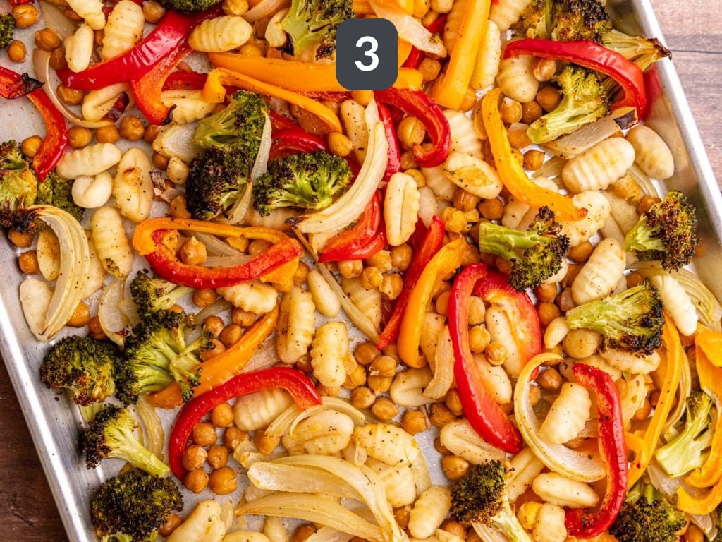 Sheet Pan Gnocchi Step 3 - roast.