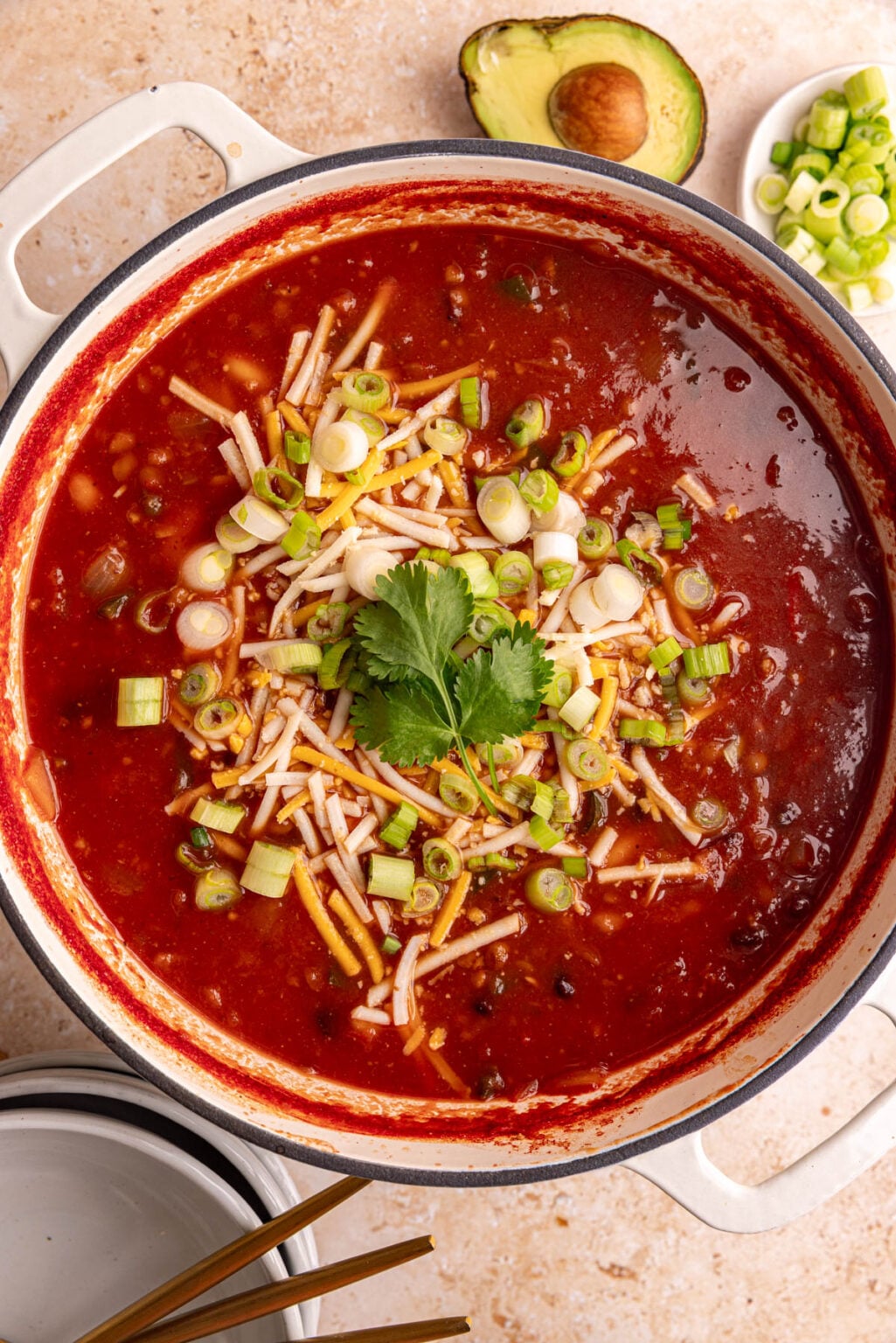 Five Bean Chili (Vegan) - At Elizabeth's Table