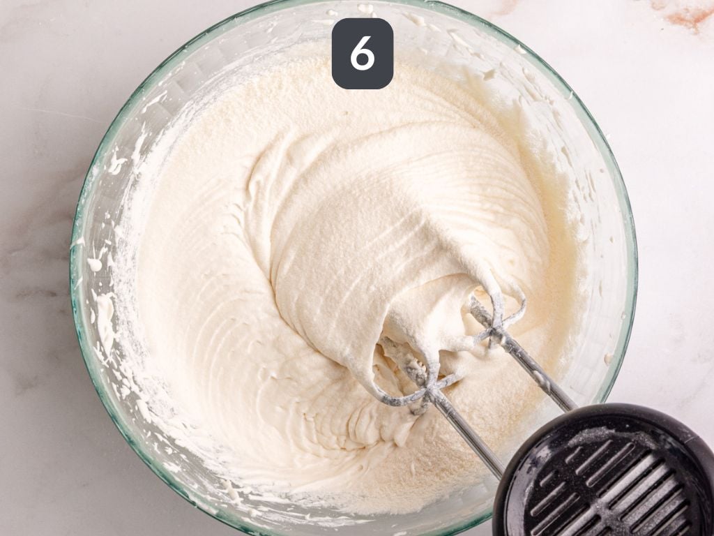 Vegan Red Velvet Cake step 6 - make the frosting.