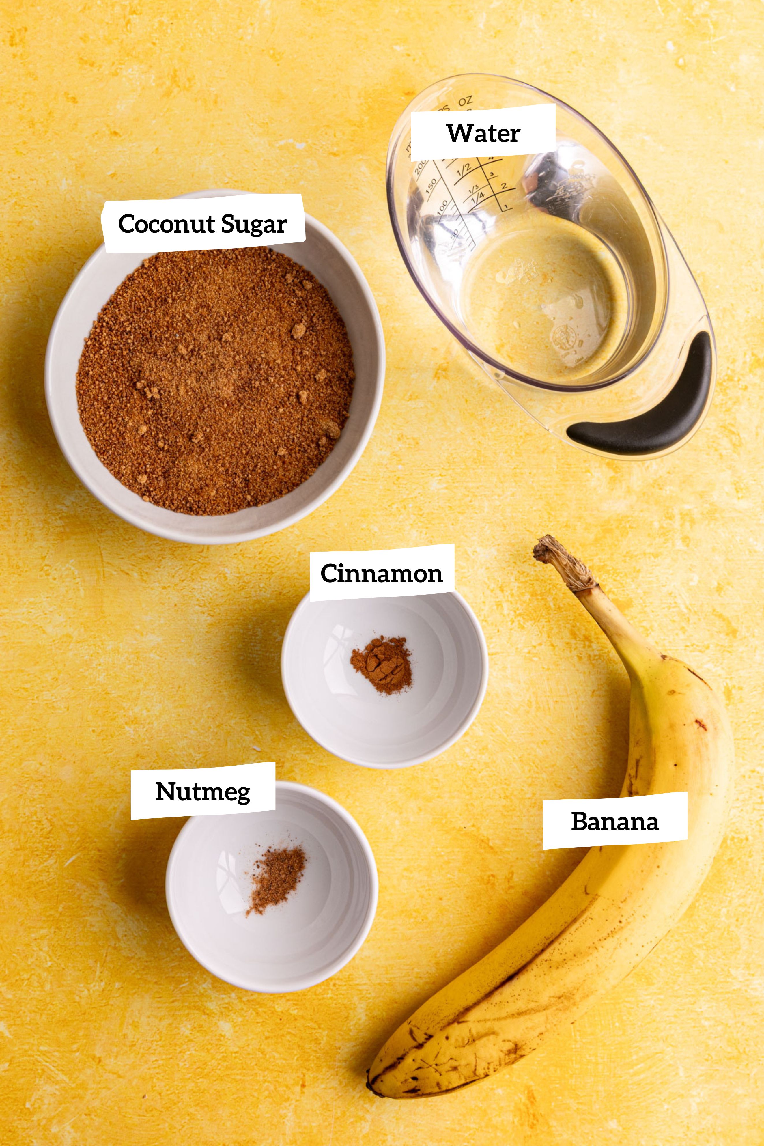 Banana Simple Syrup Ingredients