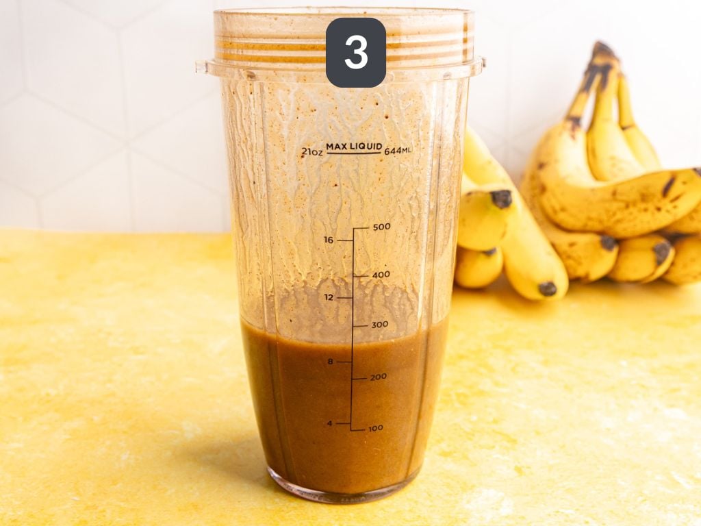 Banana Simple Syrup Step 3 - blend.