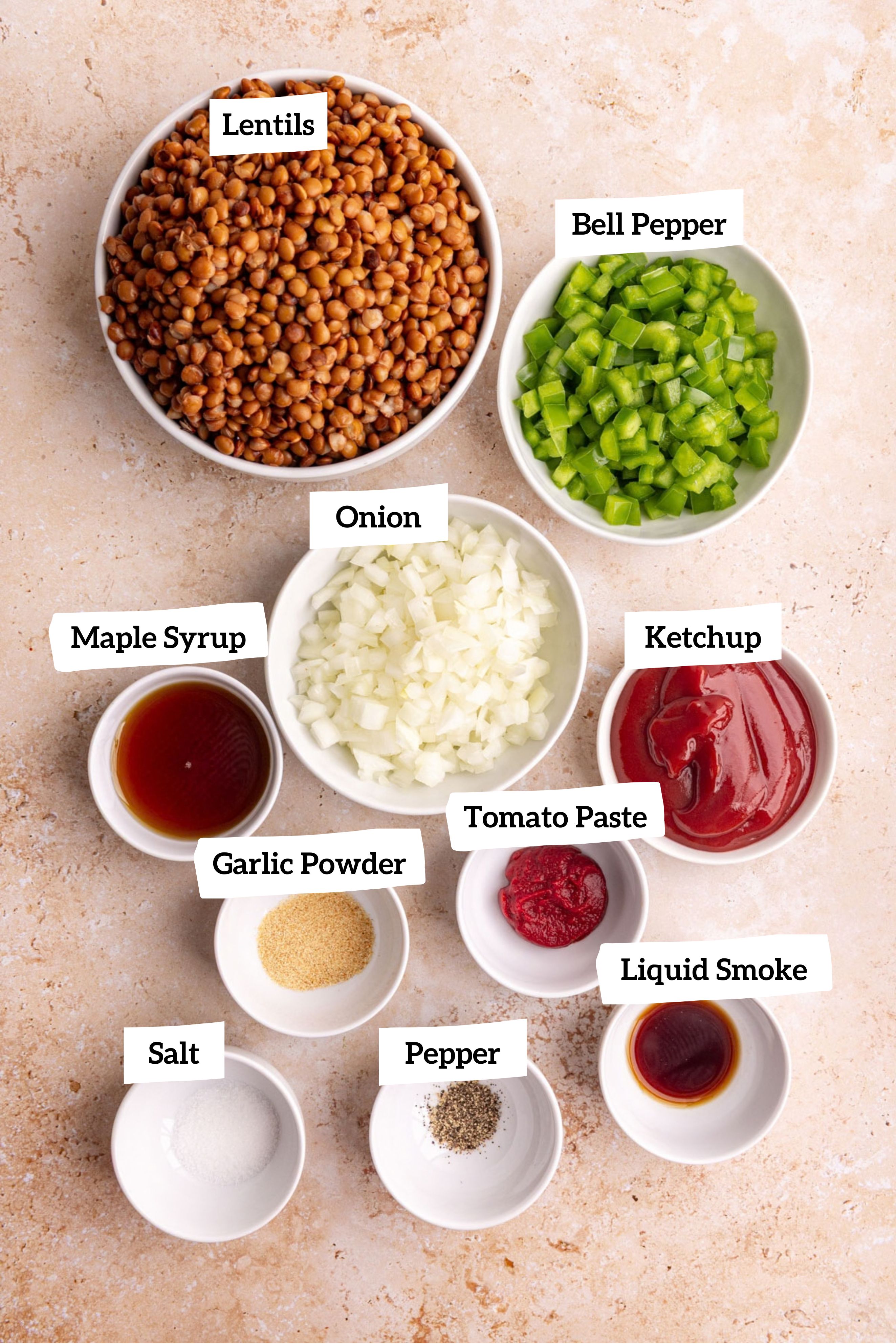 Lentil sloppy joe ingredients