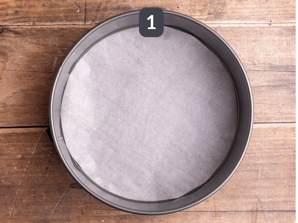 Vegan Cinnamon Streusel Coffee Cake Step 1 - prep the pan.