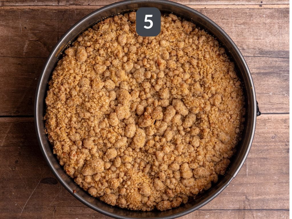 Vegan Cinnamon Streusel Coffee Cake Step 5 - bake
