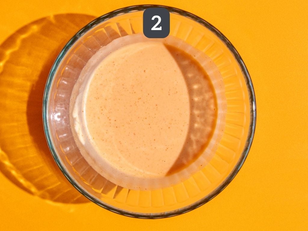 Tofu Banh Mi Step 2 - mix the mayo