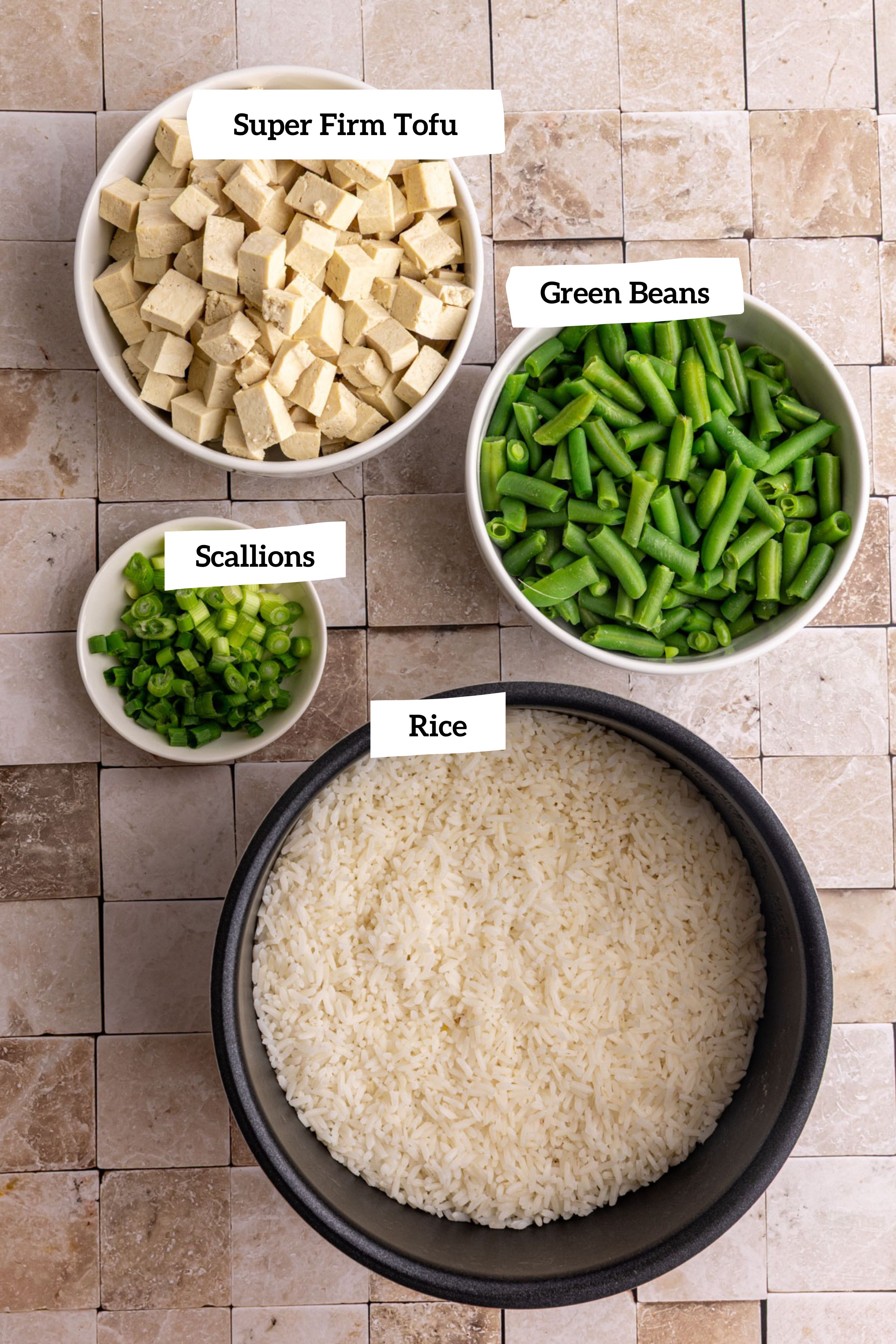 Easy Mongolian Tofu Ingredients
