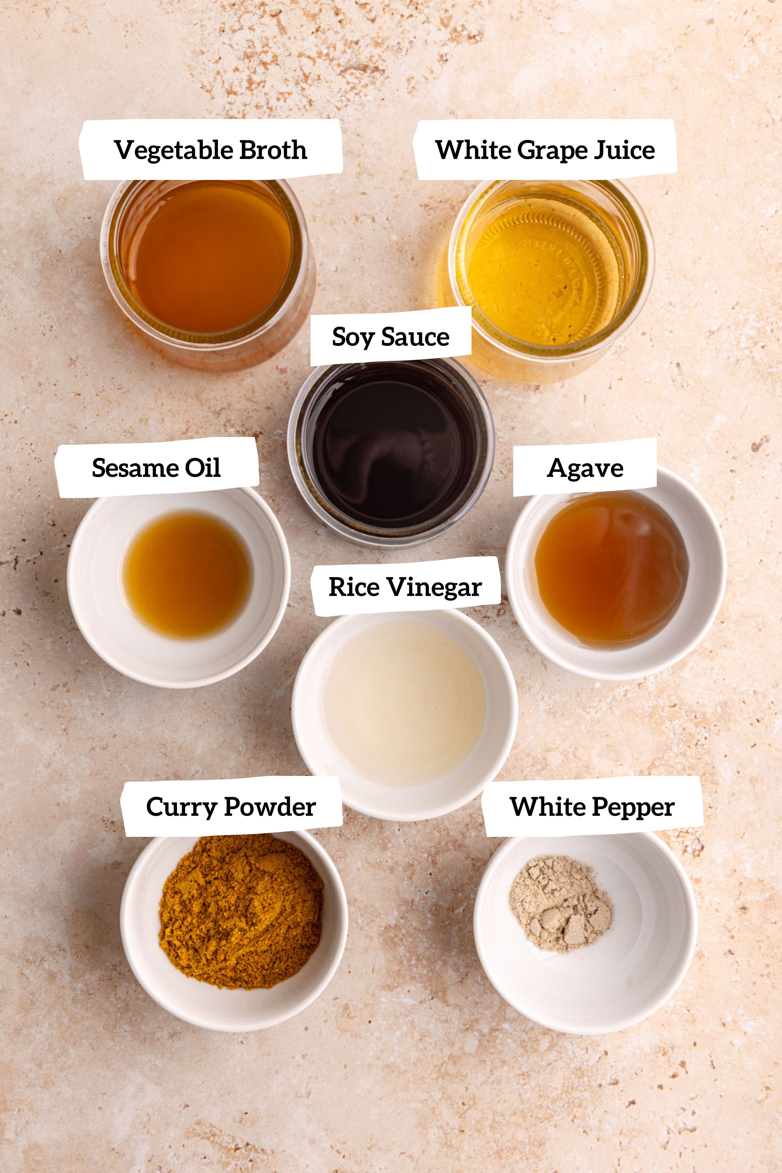Vegan Singapore Noodle Sauce Ingredients