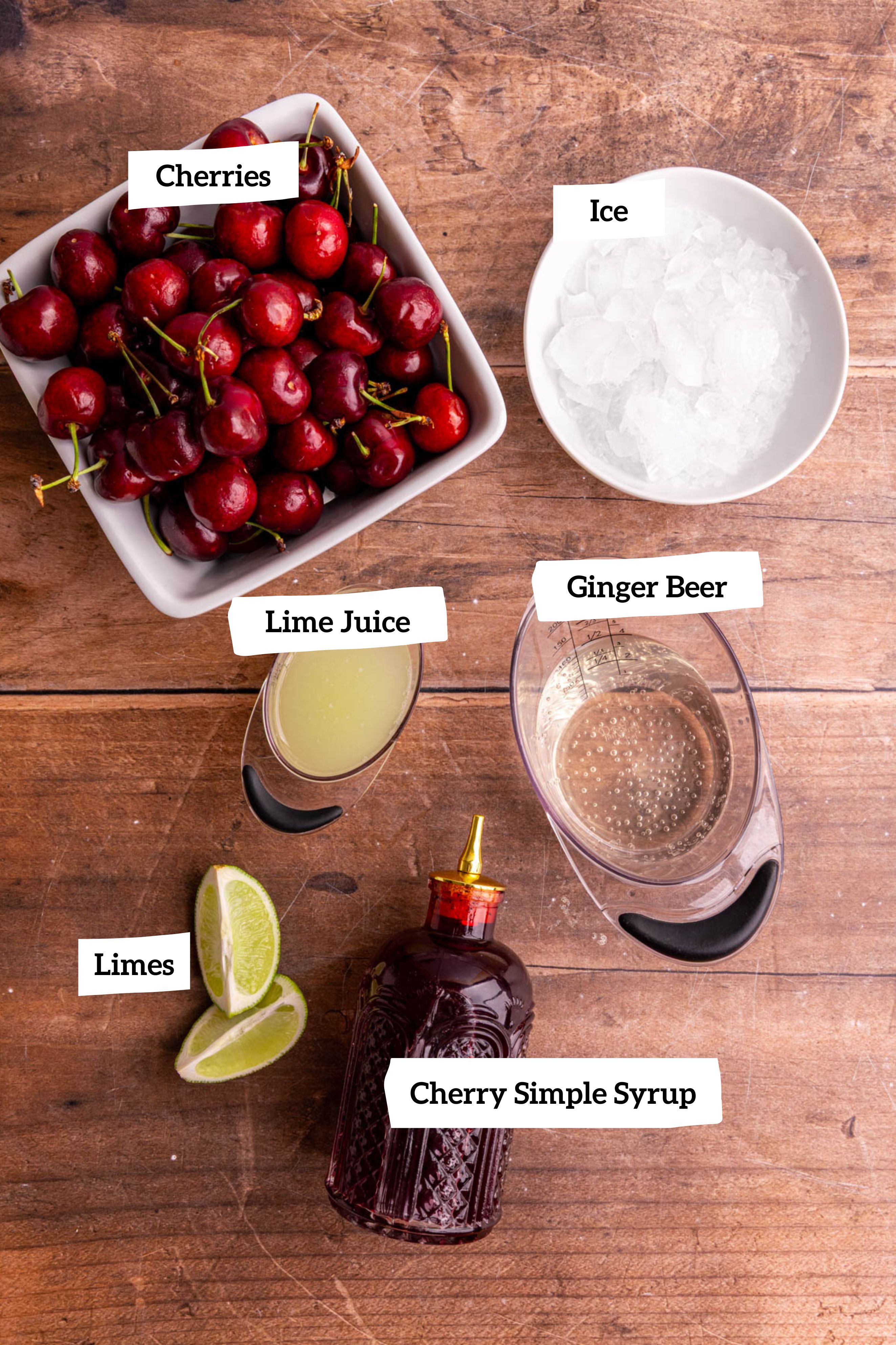 Cherry mocktail ingredients
