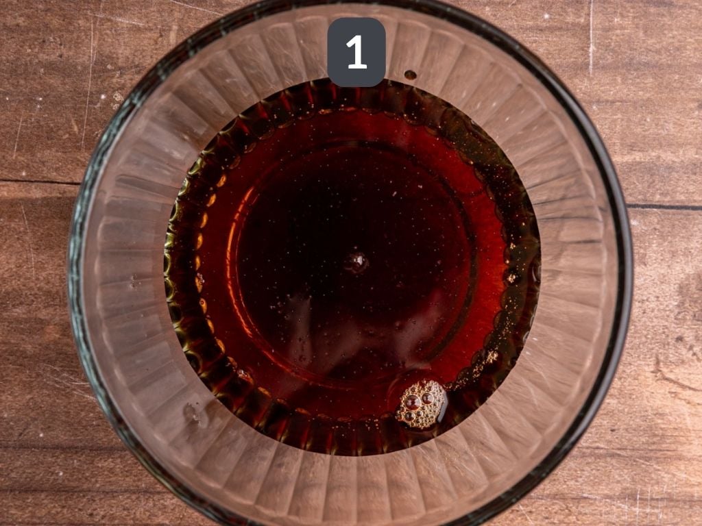 Maple Chocolate Syrup Step 1 - add the maple syrup, vanilla, and salt to a bowl