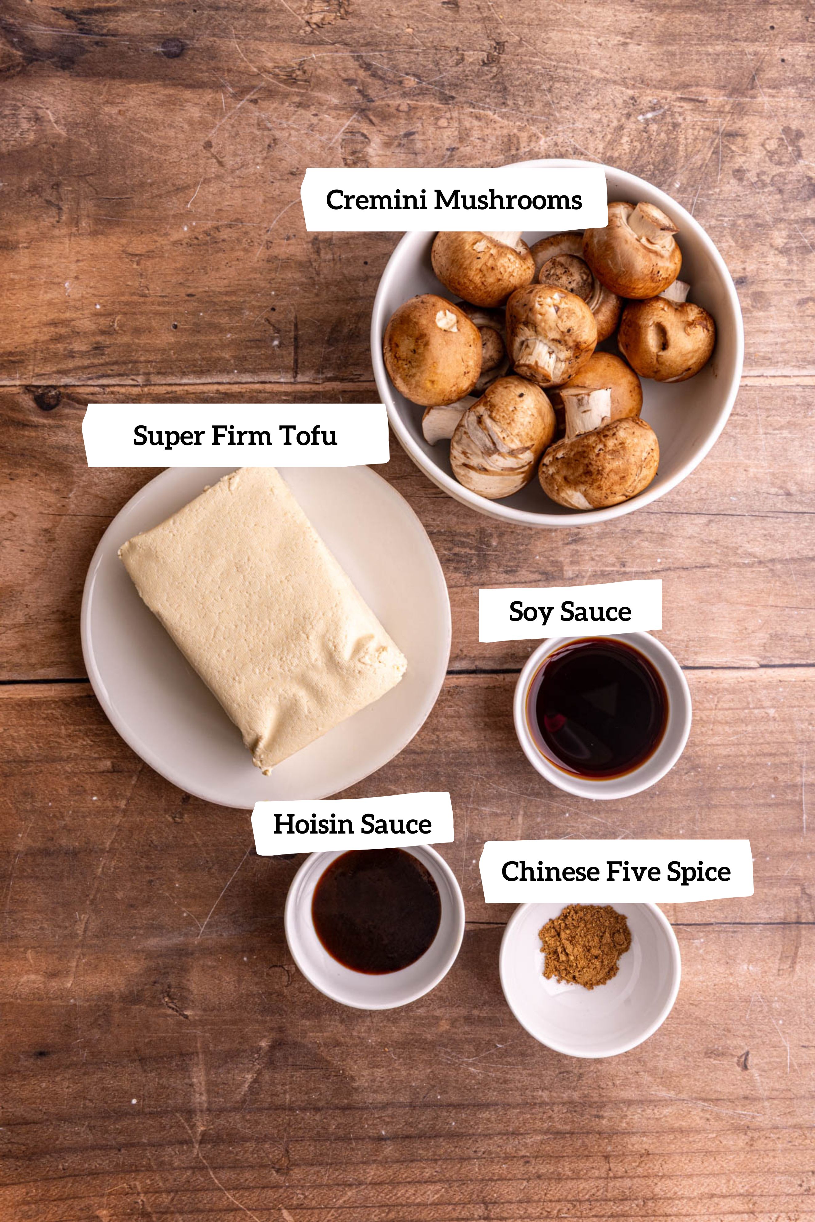 Vegan Dan Dan Noodles, tofu ingredients