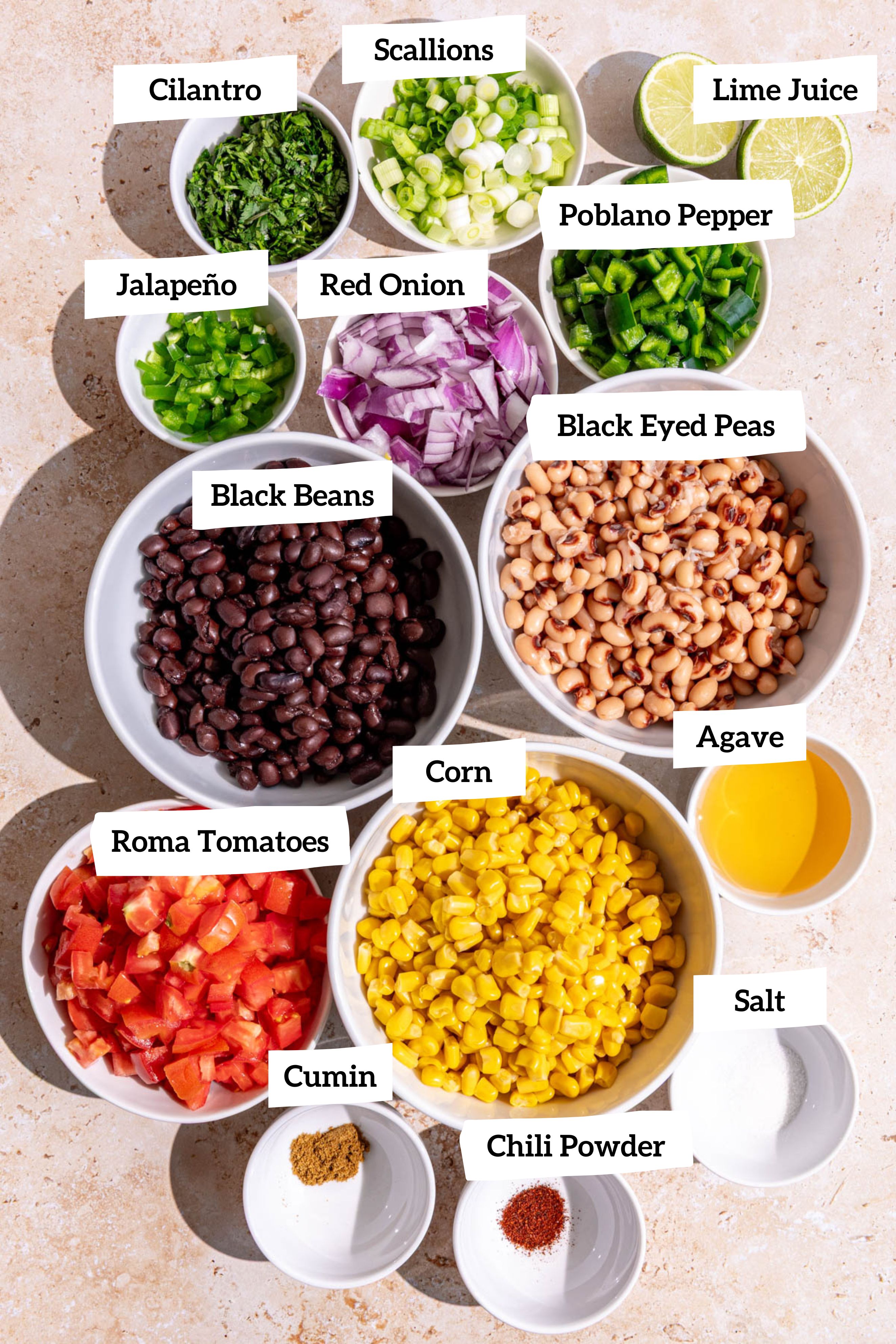 Vegan Cowboy Caviar Ingredients