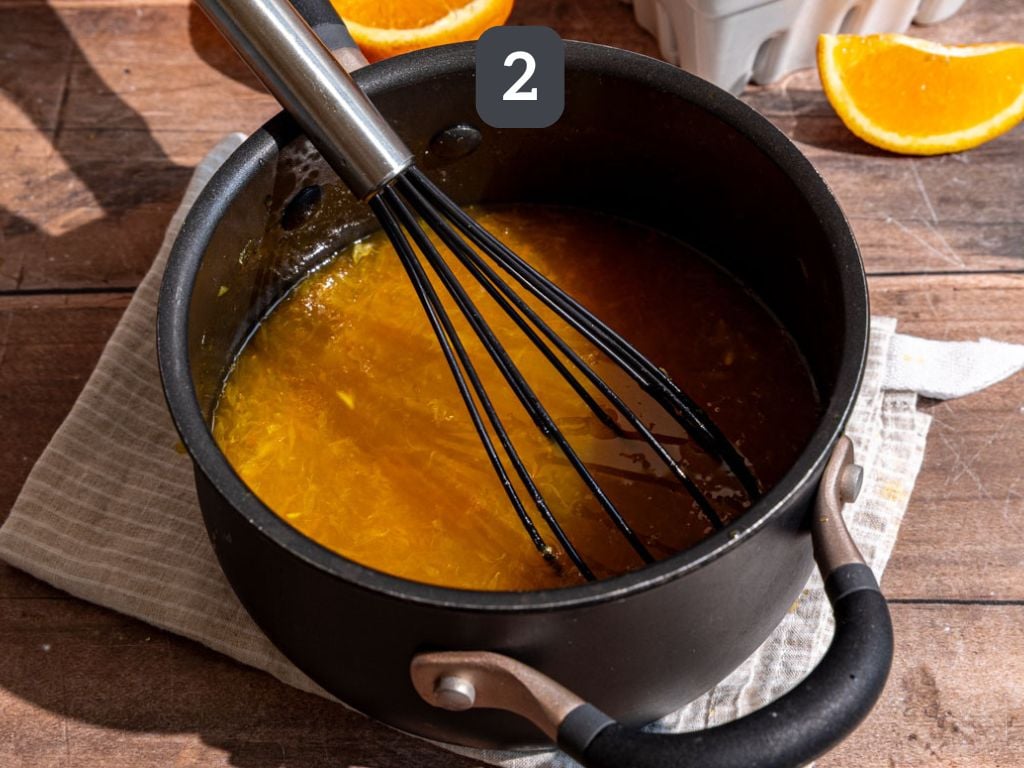 Orange Cream Soda Step 2 - remove from the heat and stir in the vanilla.