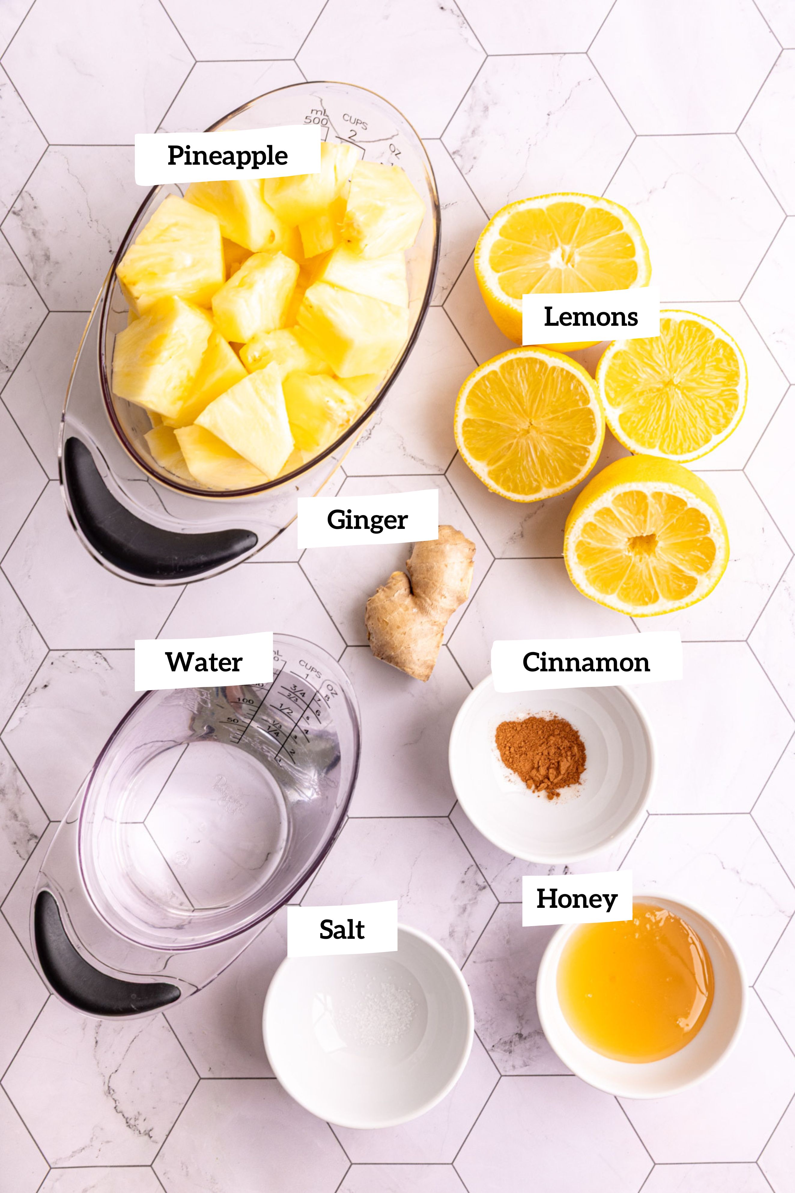 Pineapple cinnamon wellness shots ingredients