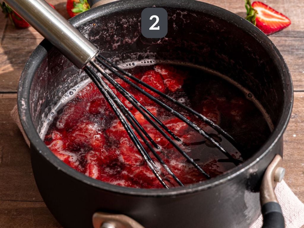 Strawberry Cream Soda Step 2 - add the vanilla and let cool