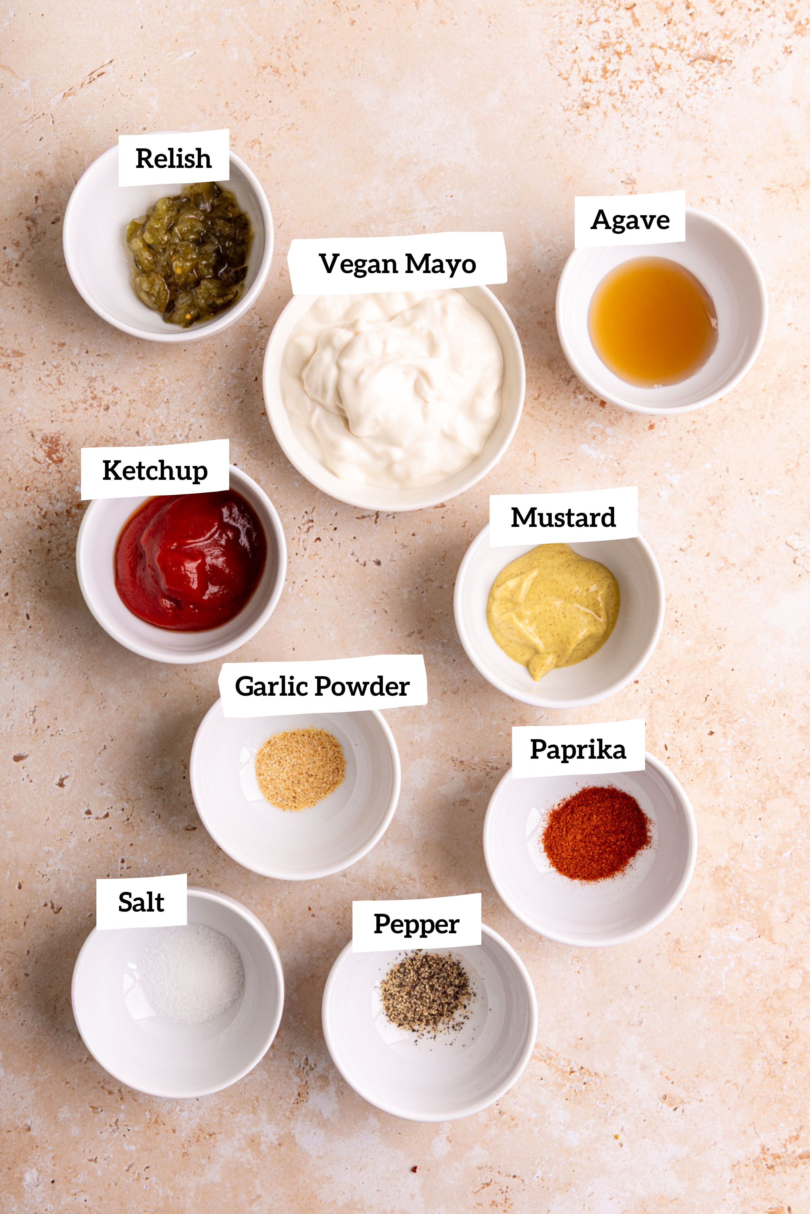 Vegan burger sauce ingredients