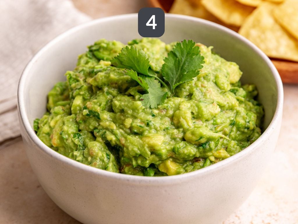 Guacamole step 4 - let sit 30 mintues, then serve.