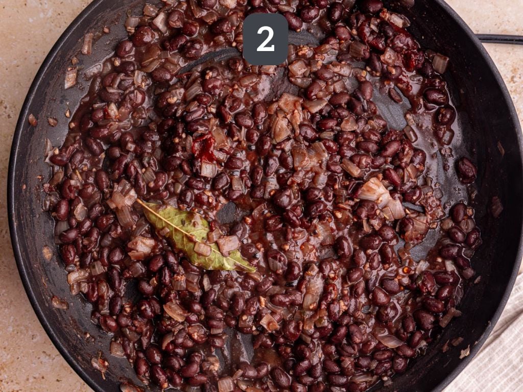 Homemade chipotle beans step 2 - add the remaining ingredients and simmer