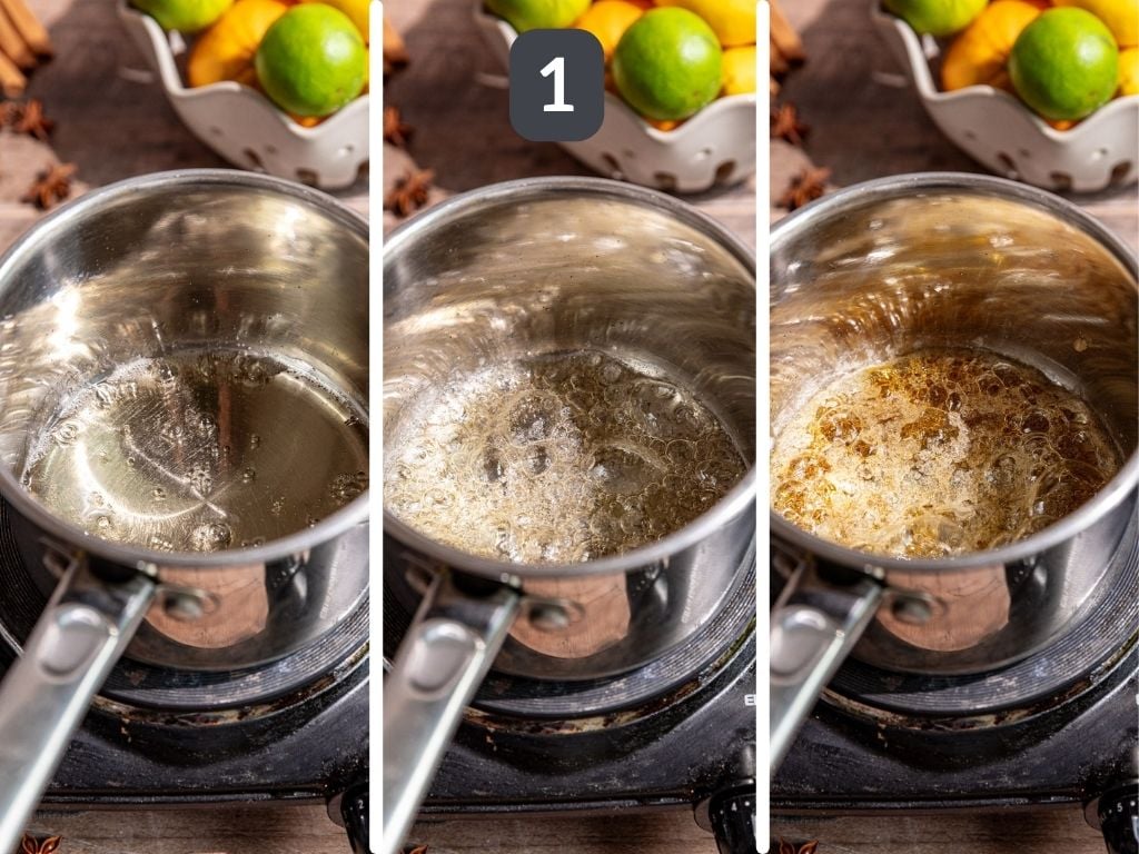 Homemade Cola Step 1 - make the caramel