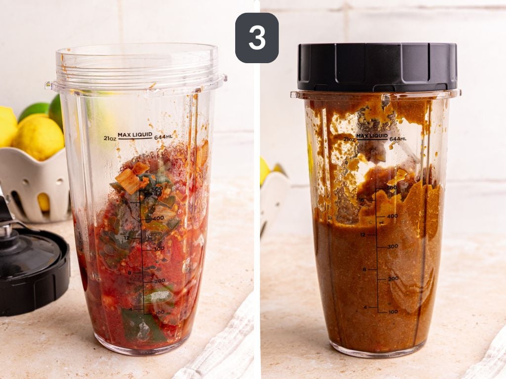 Homemade Sofritas Step 3 - blend