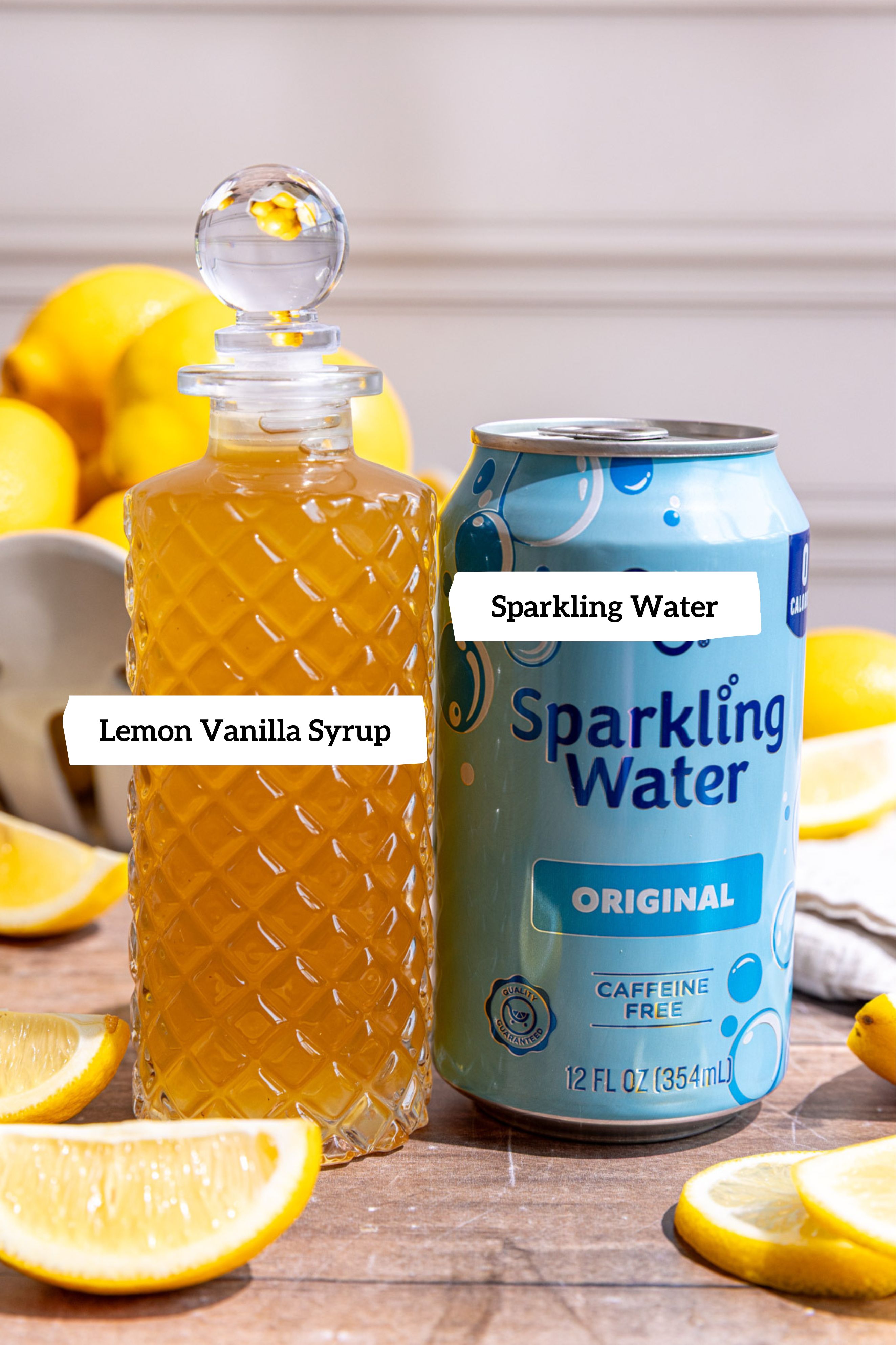 Homemade Lemon Cream Soda Ingredients