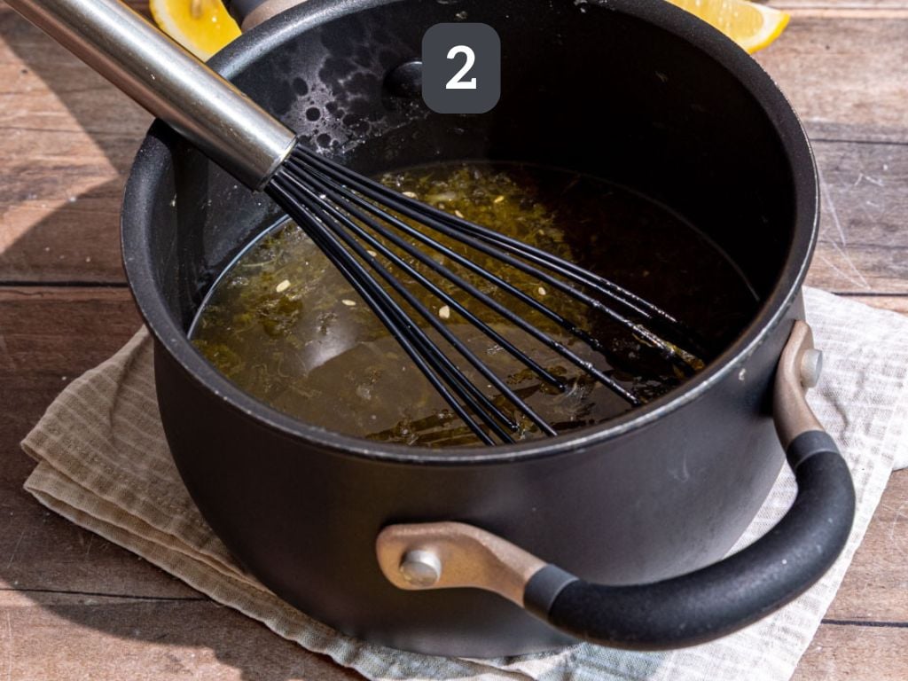 Homemade Lemon Cream Soda Step 2 - remove from the heat and stir in the vanilla.