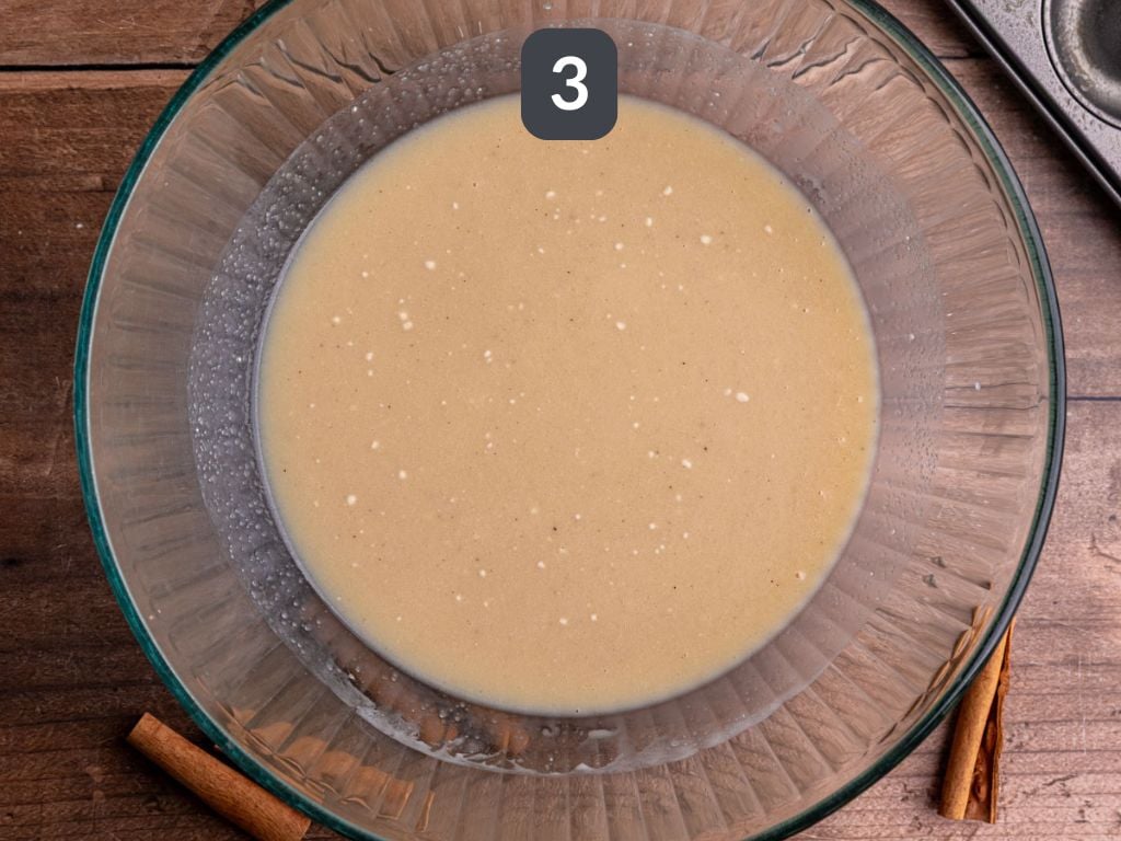 Vegan Cinnamon Sugar Cake Donuts Step 3 - add the sugar and vanilla.