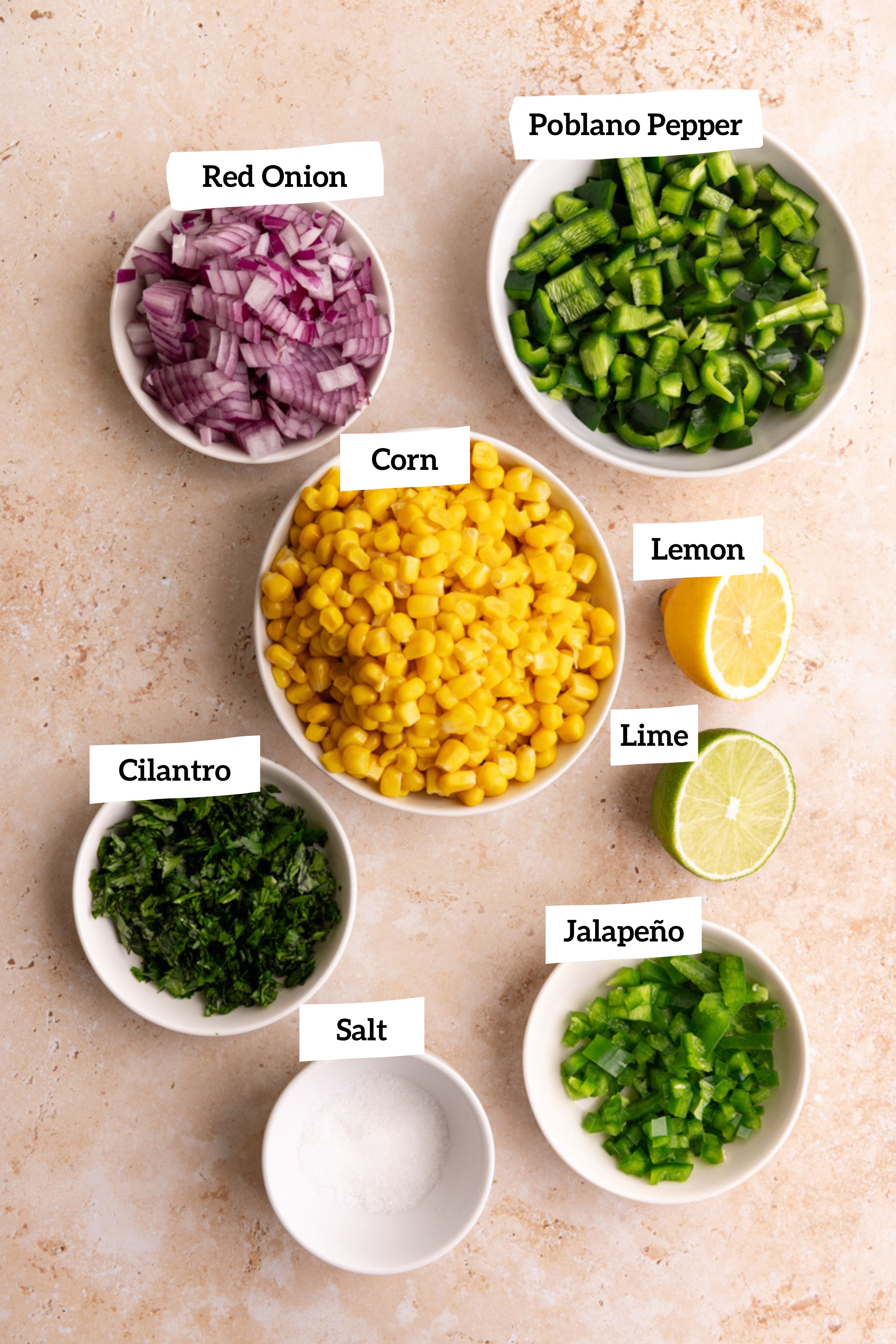 Homemade Chili Corn Salsa Ingredients