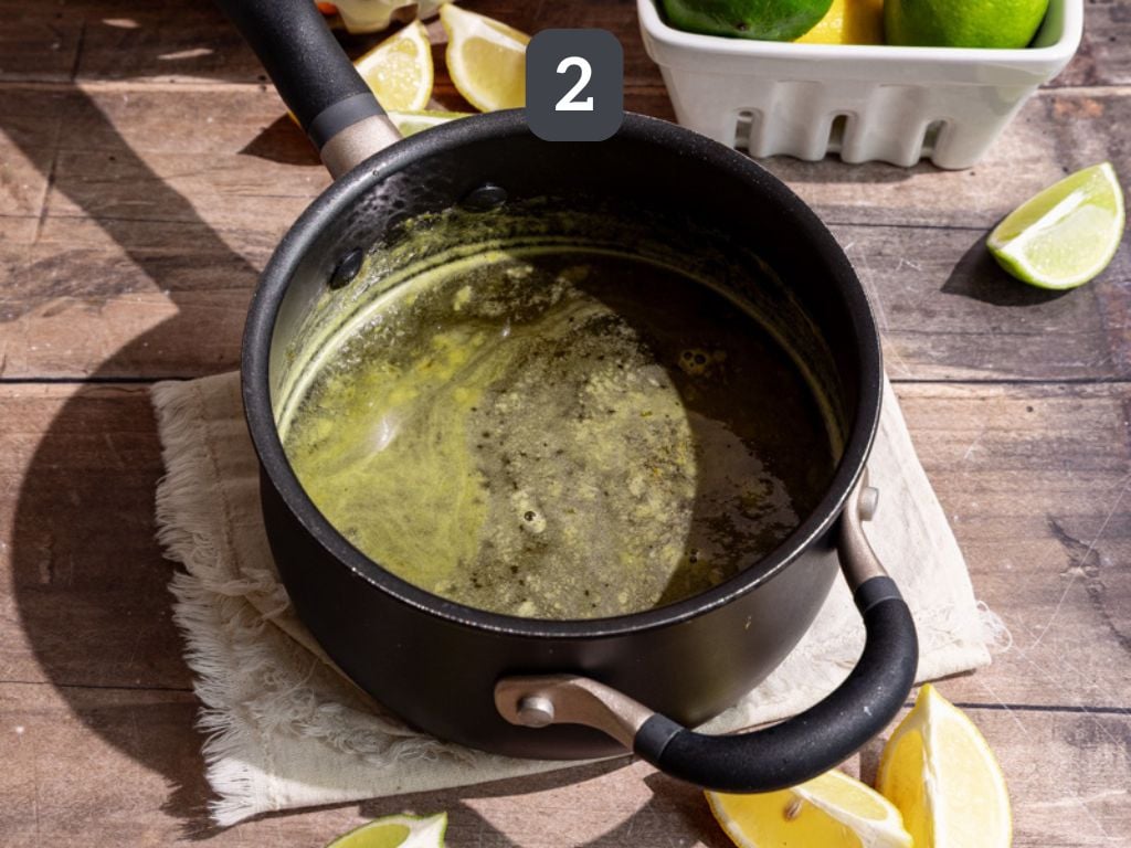 Homemade mountain dew step 2 - let cool.