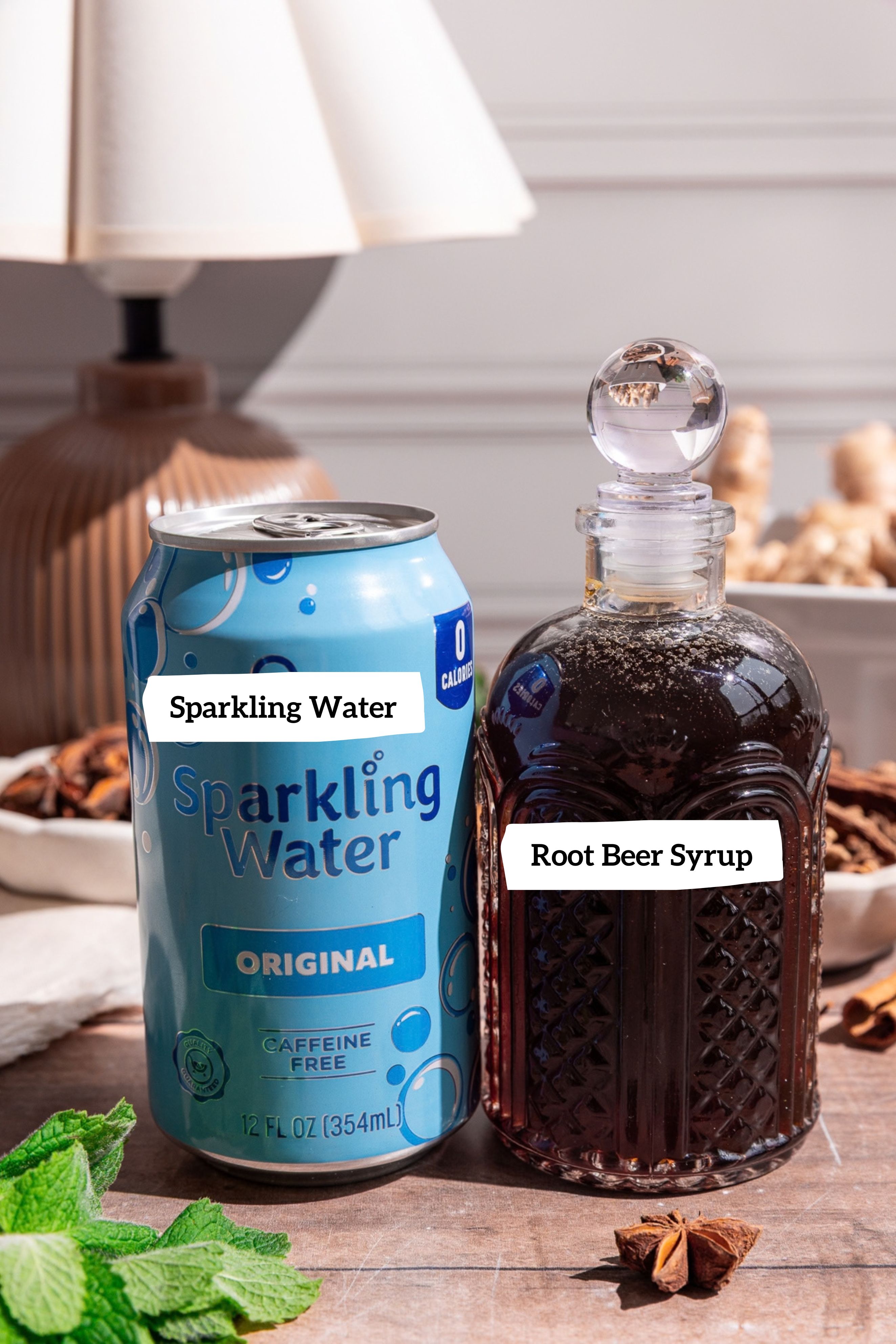 Homemade root beer ingredients