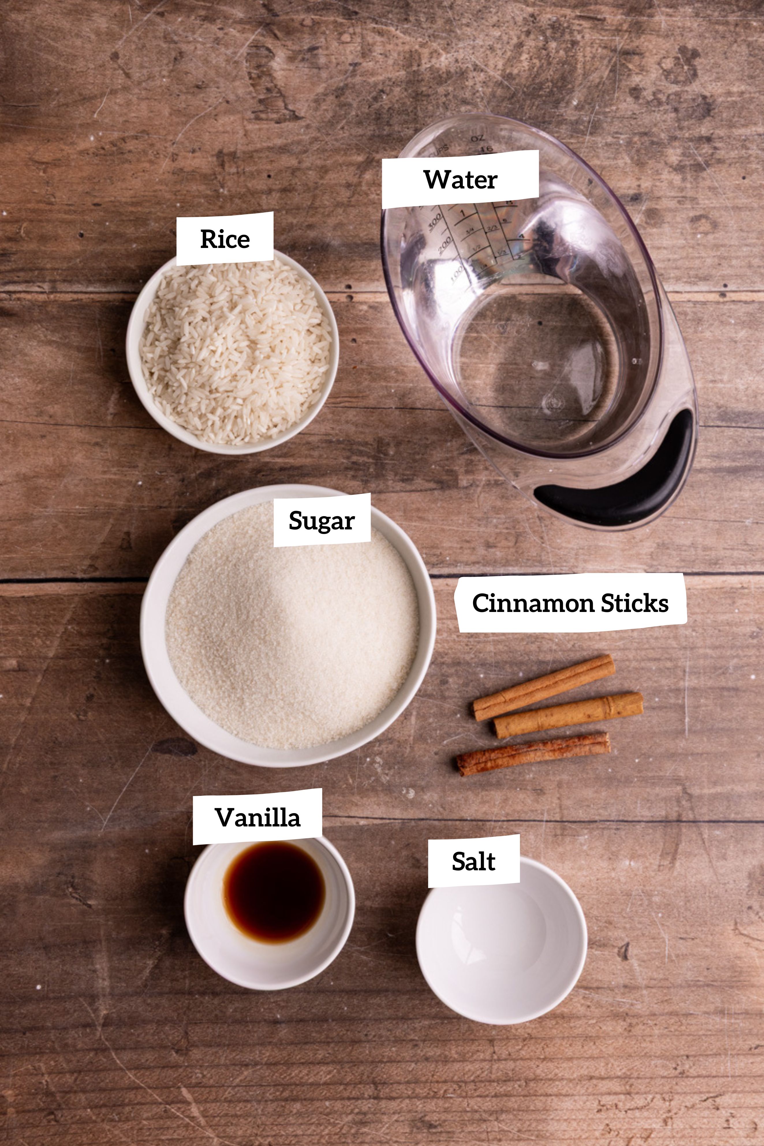 Horchata syrup ingredients
