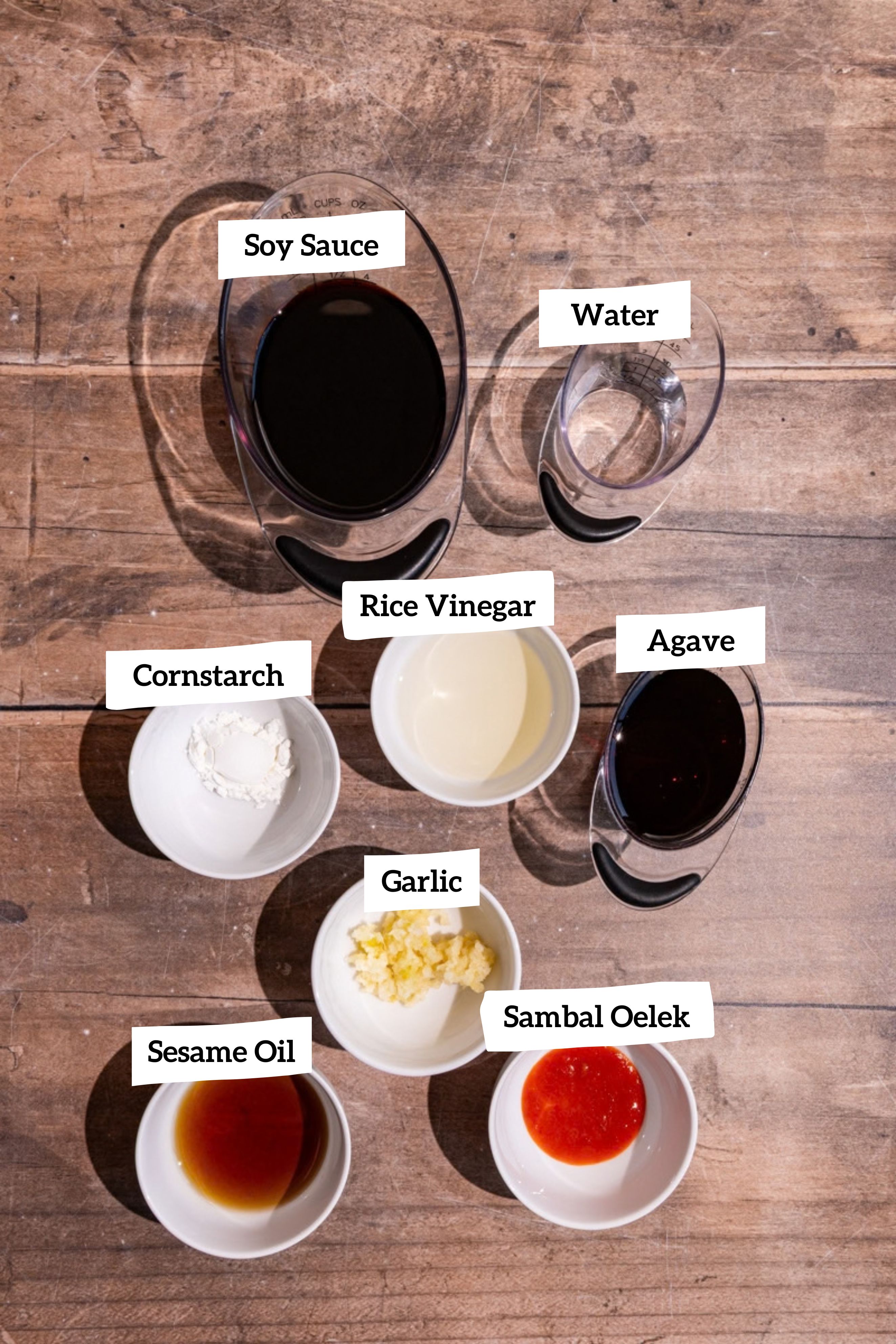 Vegan Sesame Noodles Sauce Ingredients