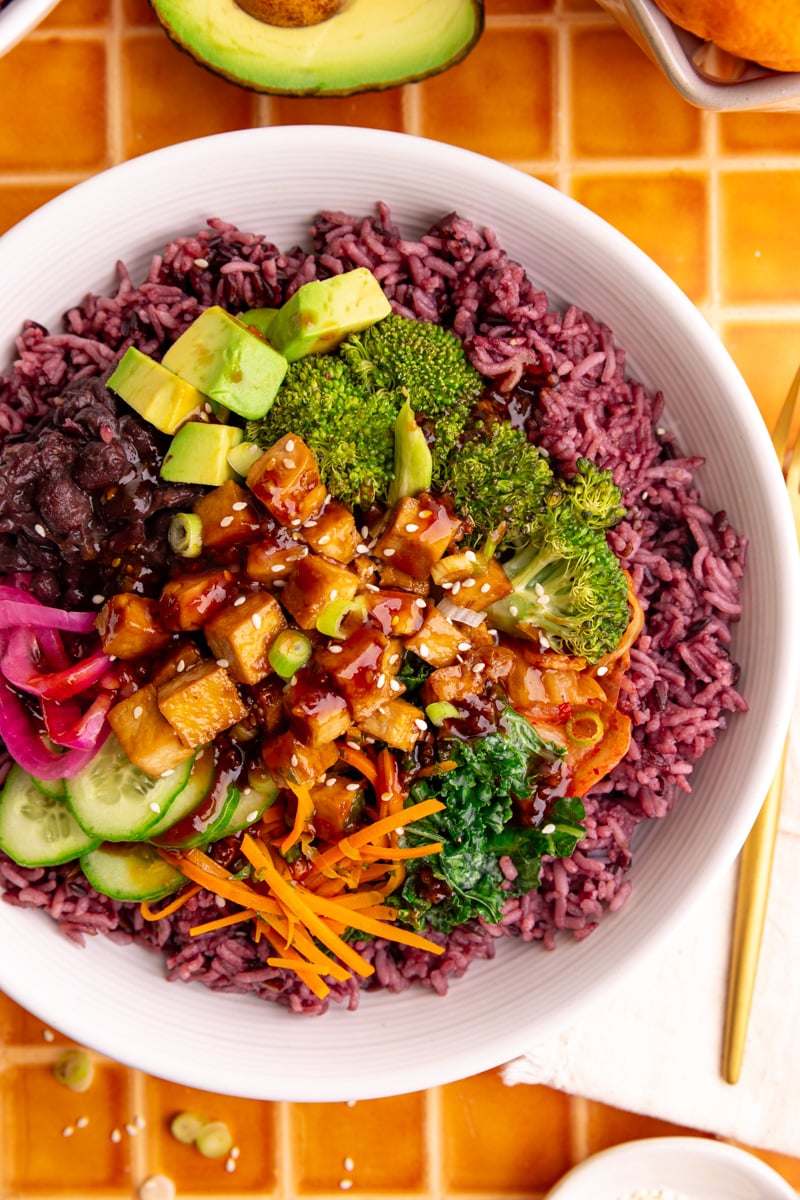 A homemade bibibop style bowl.