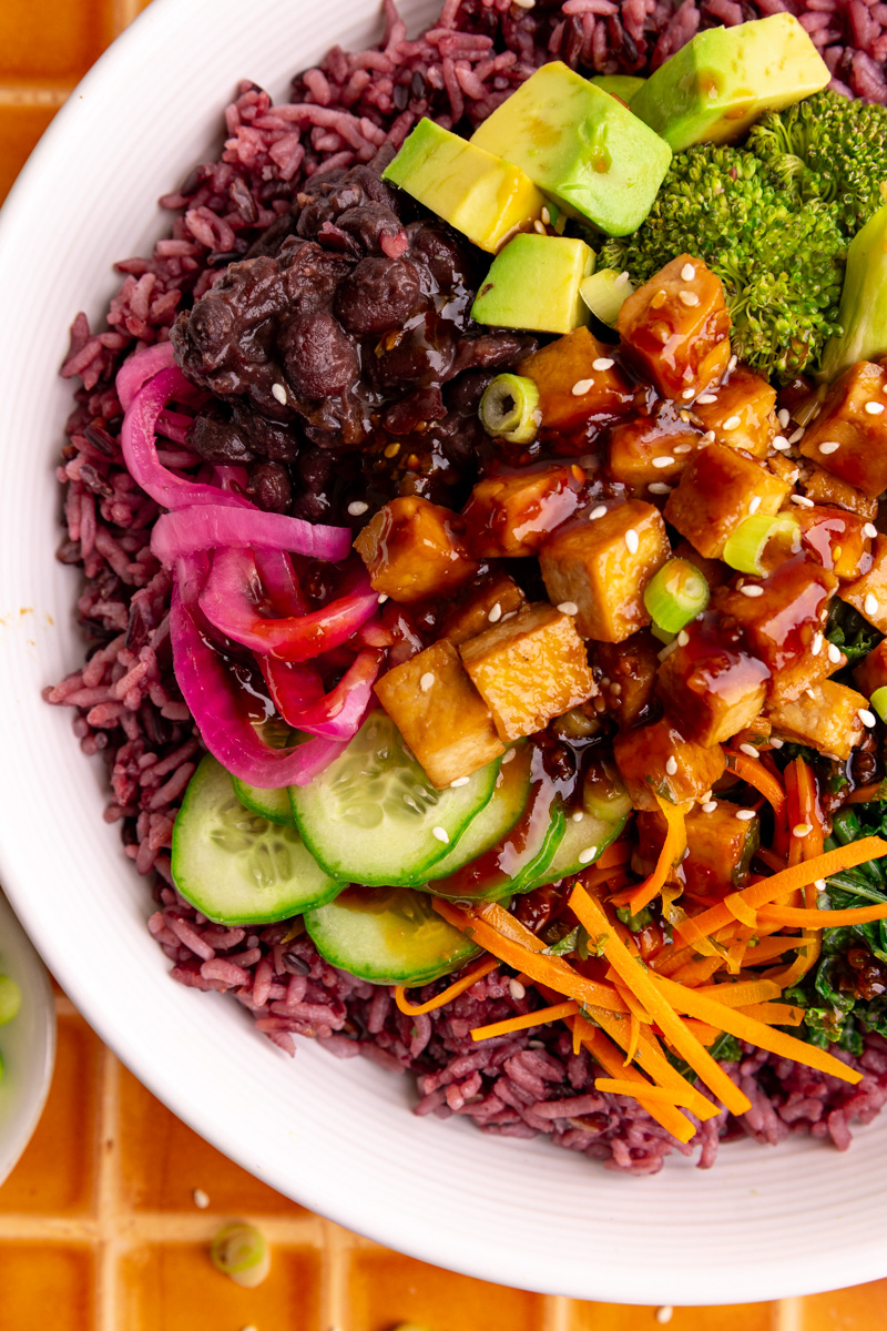 A homemade bibibop style bowl.